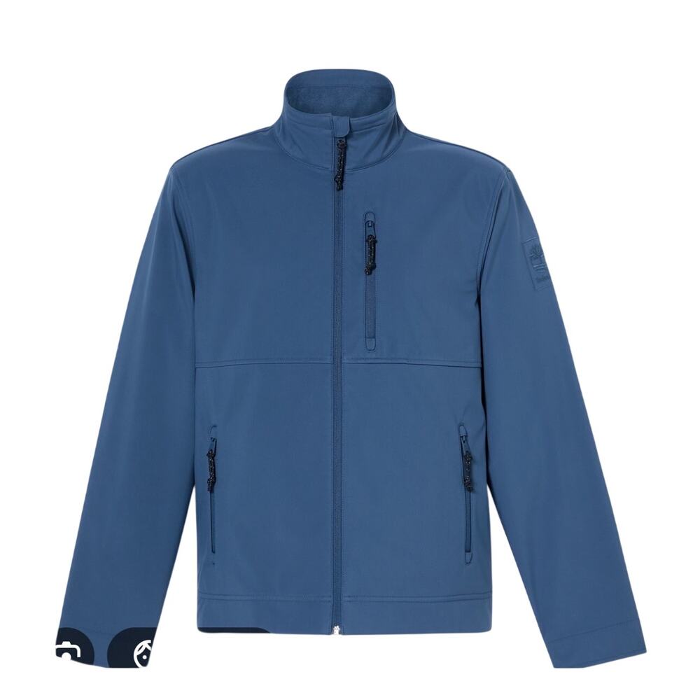 Timberland Men's Mt. Waumbek Windproof Full-Zip Softshell -Blue - Size: Medium